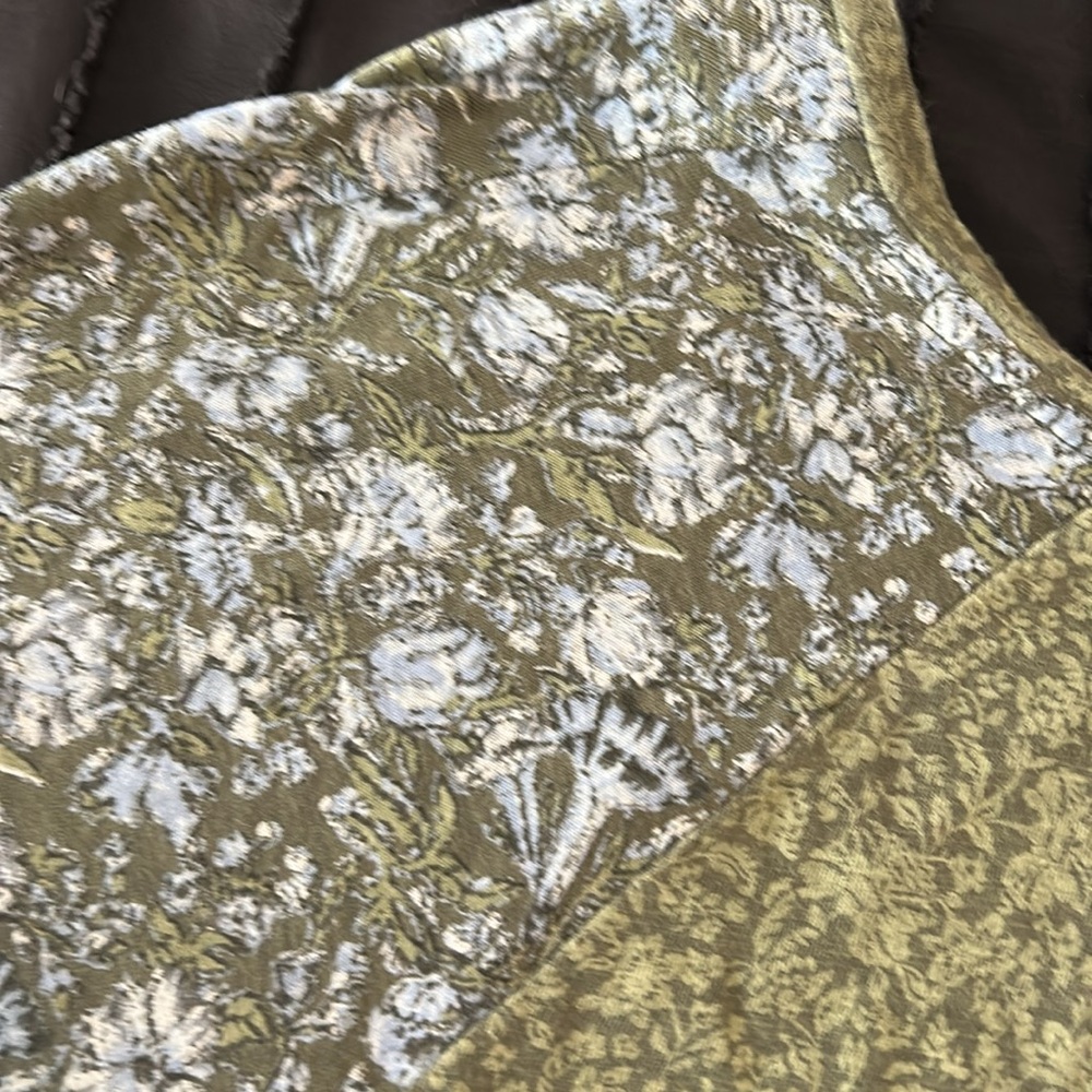 Lucky Brand Green Floral Women's Top - Picture 4 of 8